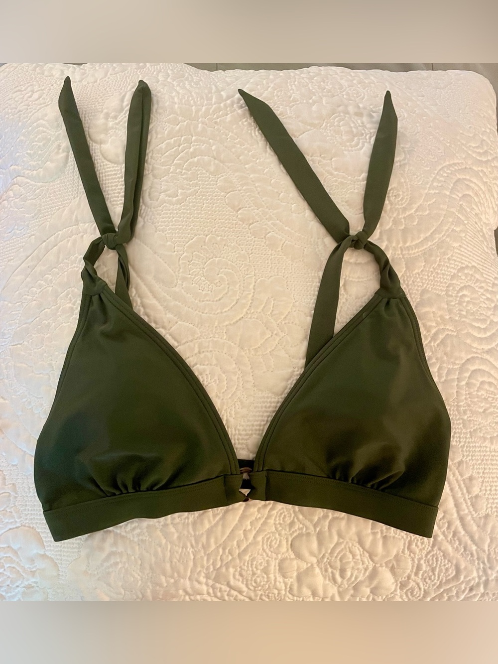 Olive Green Tie-Strap Bikini
